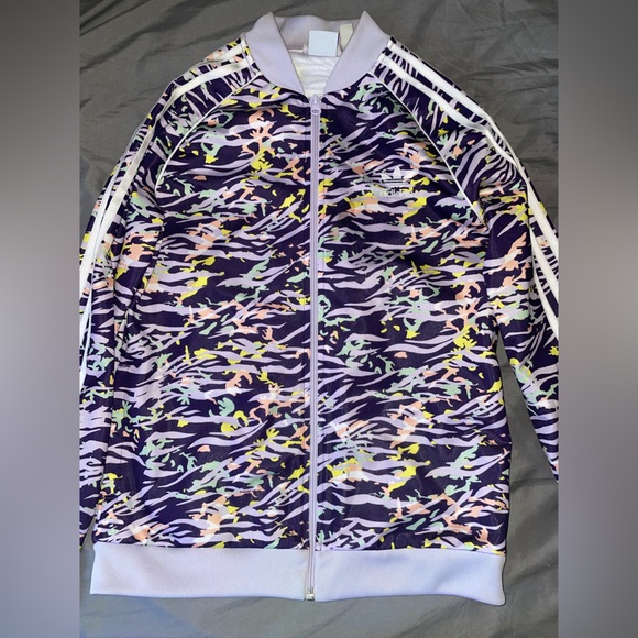 Kids Adidas purple tracksuit - Picture 2 of 5
